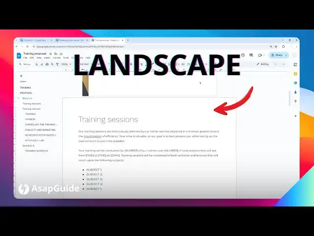 'Video thumbnail for How to Change the Page Orientation in Google Docs'