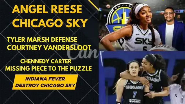 'Video thumbnail for WNBA Game Analysis: Angel Reese, Caitlin Clark, and Chicago Sky Key Plays'