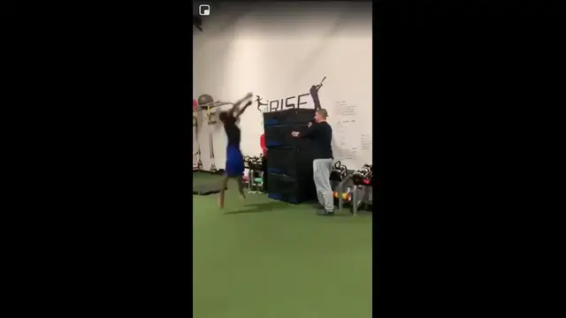 'Video thumbnail for (359) insane 81-inch box jump training'