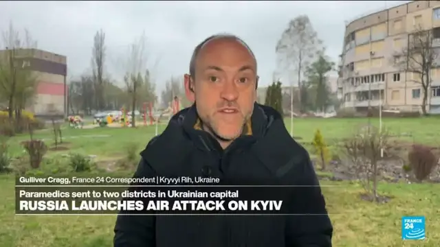 'Video thumbnail for Russia launches new air attack on Kyiv'