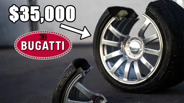 'Video thumbnail for Bugatti Veyron Delivery: $35,000 Michelin Tire Replacement'