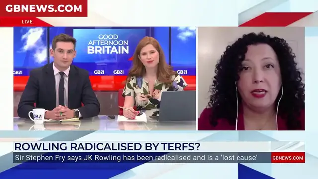 'Video thumbnail for WATCH: Gender critical activist blasts 'utter nonsense' after Stephen Fry's brutal JK Rowling swipe'