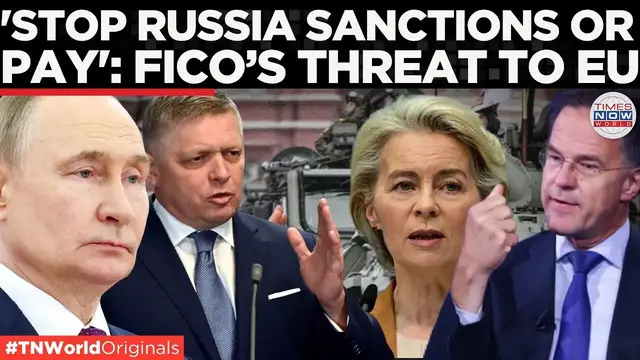 'Video thumbnail for WATCH: Slovak PM Fico Explodes at Journalists Over Russia Sanctions Clash! | Times Now World'