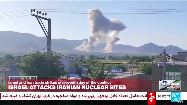 'Video thumbnail for Iran air defences 'confront hostile targets' over Tehran: state media'