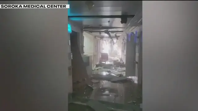 'Video thumbnail for Israeli hospital hit by Iranian missile: Reaction'