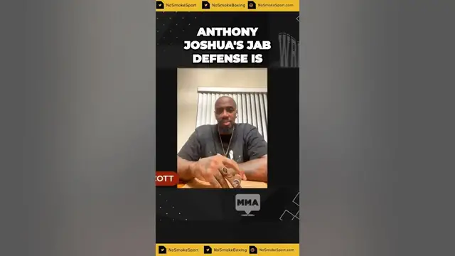 'Video thumbnail for "Anthony Joshua's Jab Deference Was a D-" Malik Scott evaluates AJs Helenius performance #shorts'