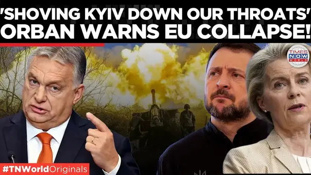 'Video thumbnail for ‘Won’t fuel the war’:  Orban exposes EU’s dangerous gamble with Ukraine! | Times Now World'