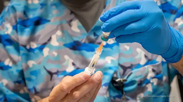 'Video thumbnail for RFK Jr. touts MMR vaccine following second US measles death'