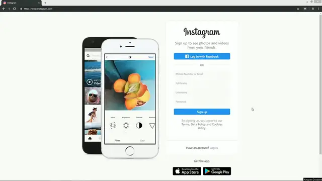 'Video thumbnail for How To Make Signup Page Like Instagram In HTML CSS Bootstrap _ Login Form Design'