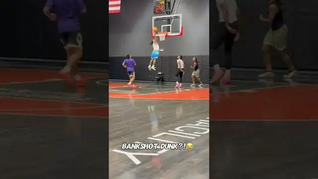'Video thumbnail for (355) basketball trick shot: bankshot dunk fail'