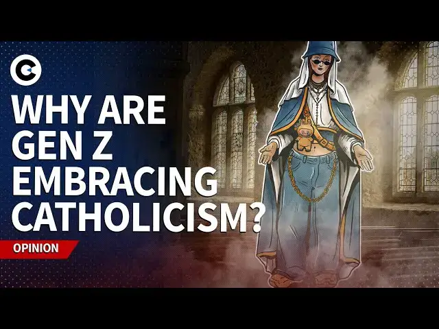 'Video thumbnail for Is the Catholic Church taking over Gen Z?'