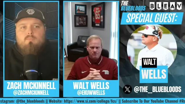 'Video thumbnail for Walt Wells Reveals Key Behind Eastern Kentucky's Run To The FCS Playoffs'