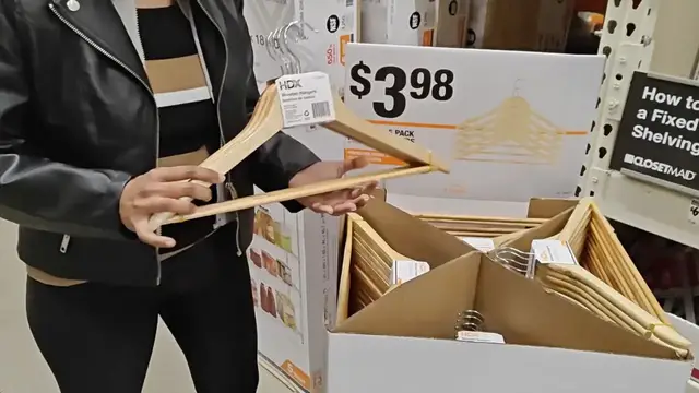 'Video thumbnail for Grab a pack of Home Depot hangers for this BRILLIANT living room hack!'