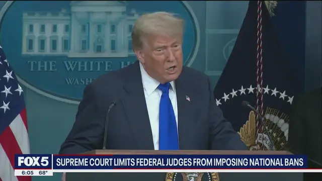 'Video thumbnail for SCOTUS nationwide injunctions ruling a win for Trump'