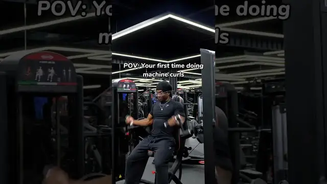 'Video thumbnail for First Timer's POV: Machine Curls Workout'