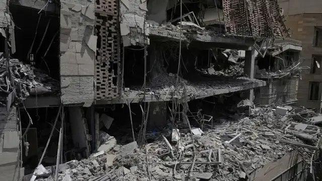 'Video thumbnail for Tehran begins clean-up as Iran's ceasefire with Israel holds'