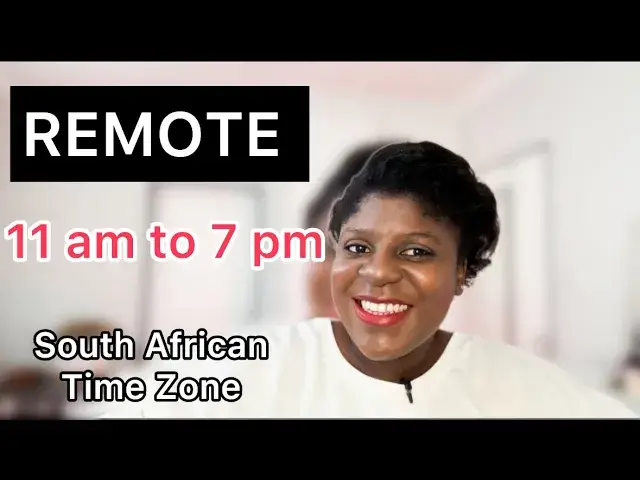 'Video thumbnail for REMOTE R10 000 p/m CUSTOMER SERVICE JOB | UK HOURS'