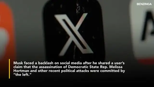 'Video thumbnail for Elon Musk Criticized For Linking Minnesota Assasination To 'Far Left''