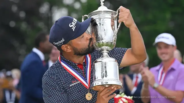 'Video thumbnail for How a journeyman who nearly quit golf overcame the odds to win the US Open'