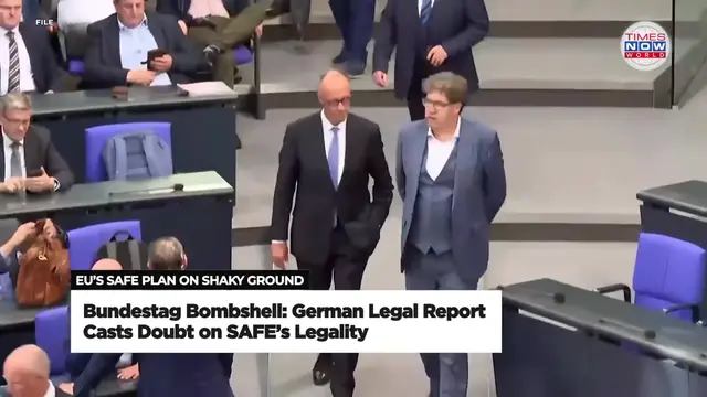 'Video thumbnail for EU’s €150 Billion ‘SAFE’ Plan Now Legally ‘Unsafe’? German Report Drops Bombshell| Times Now World'