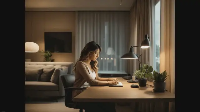'Video thumbnail for Creating a Living Room Office'
