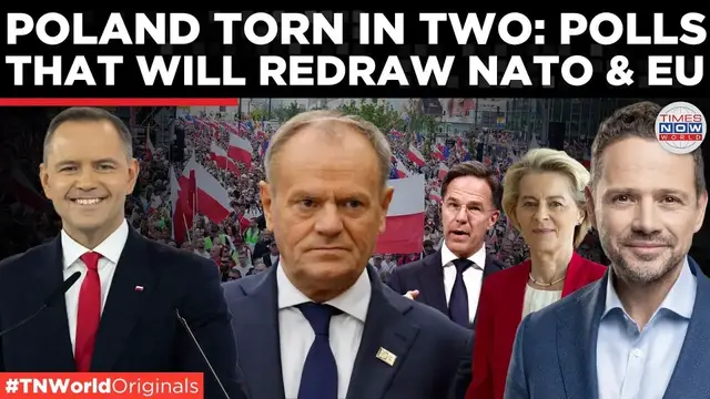 'Video thumbnail for EU or Nationalist Path? Poland’s Historic Presidential Runoff Begins | Times Now World'