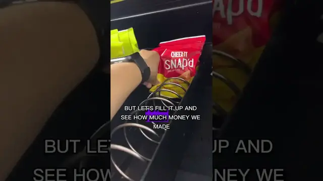 'Video thumbnail for (461) school vending machine restock: how much money was made?'