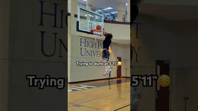 'Video thumbnail for (358) 6ft dunks: basketball skills at high point university'