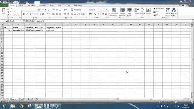 'Video thumbnail for Calculate Employee Length of Service - Excel DATEDIF Function'