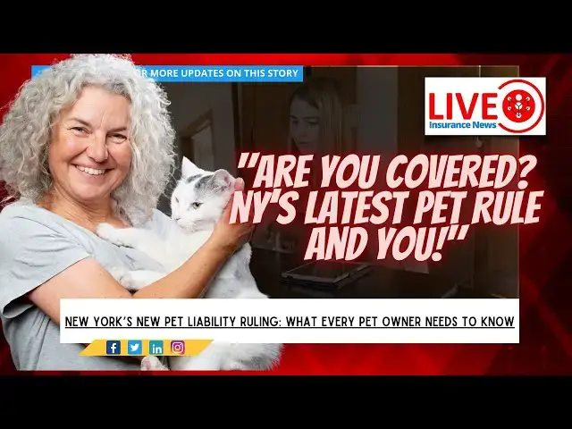 'Video thumbnail for Pet Insurance News Today "NY’s Big Change for Pet Liability Insurance Explained!"'