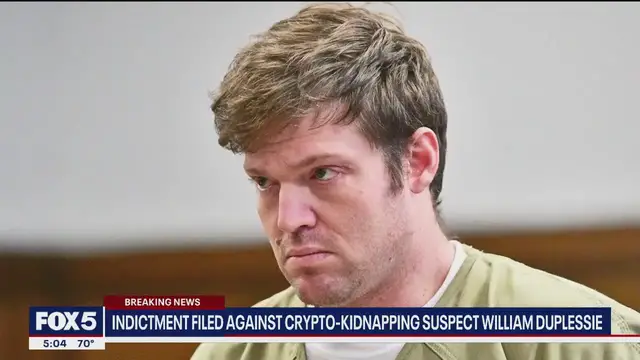 'Video thumbnail for Indictment filed against William Duplesie, alleged suspect in crypto-kidnapping case'