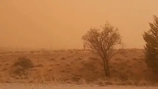 'Video thumbnail for Australia dust storm turns town orange'