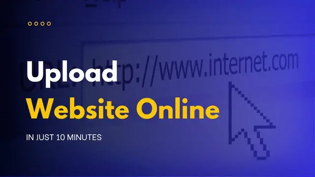 'Video thumbnail for How To Upload Your Website Online _ Upload Portfolio Website On Internet'
