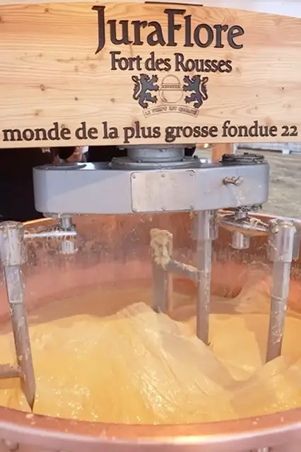 'Video thumbnail for French event produces largest cheese fondue'