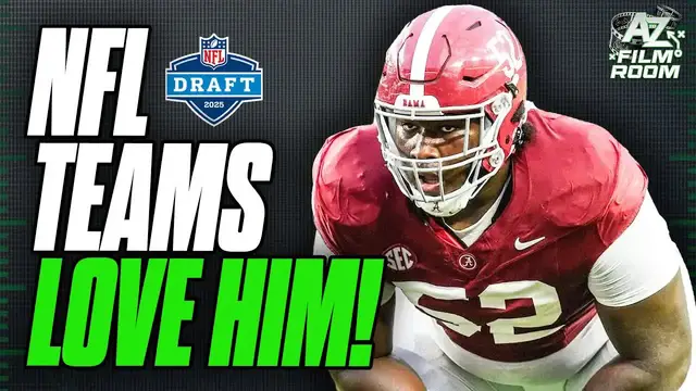 'Video thumbnail for a to z sports film room: tyler booker: cowboys' next potential offensive guard draft pick'