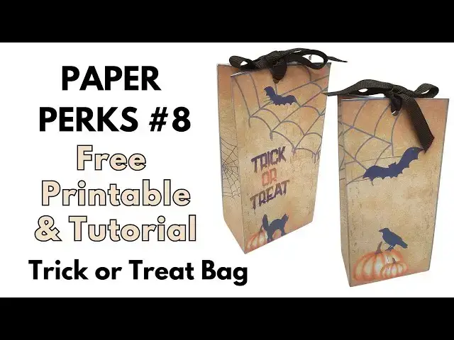 'Video thumbnail for Paper Perks #8 - Trick or Treat Bag'
