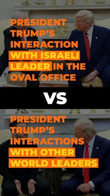 'Video thumbnail for Trump’s treatment of Netanyahu vs other heads of state'