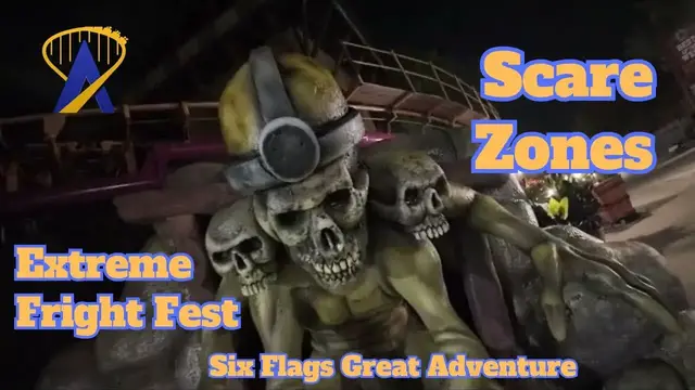 'Video thumbnail for Scare Zones of Extreme Fright Fest at Six Flags Great Adventure'