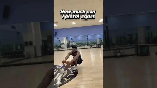'Video thumbnail for How much can I pistol squat?! #training #ytshorts #shorts'
