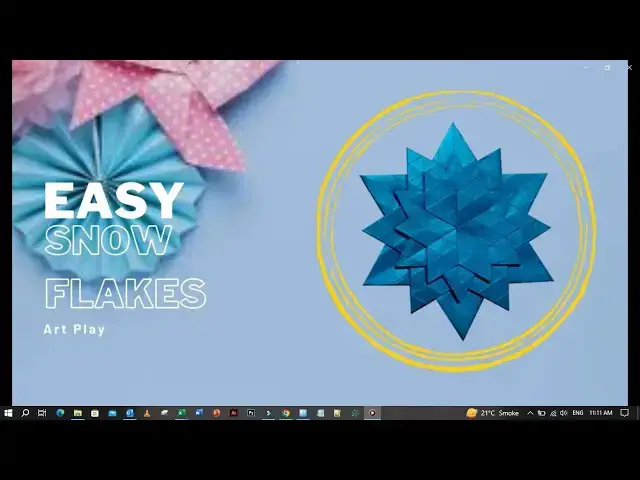'Video thumbnail for How to make snowflake #youtubevideo #craft'