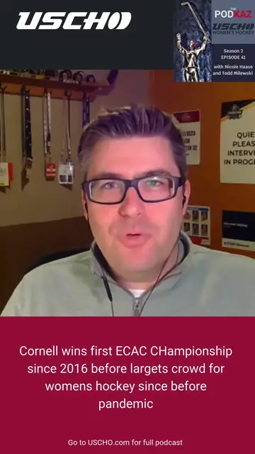 'Video thumbnail for Cornell Women win first ECAC playoff title since 2014'