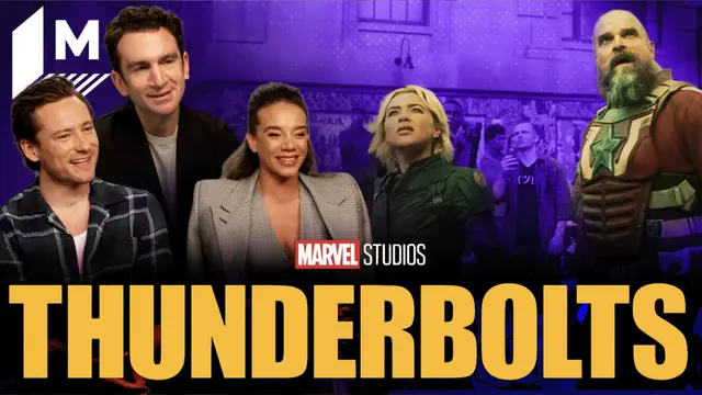 'Video thumbnail for 'Thunderbolts*' cast and director unpack that 'Emperor's New Groove'-style stunt'