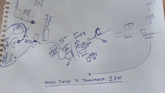 'Video thumbnail for Isha Yoga Center Coimbatore Layout Sketch for Your Dhyanalinga or Adiyogi Visit'
