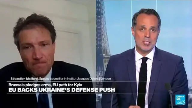 'Video thumbnail for European leaders push defense spend amid uncertainty over Trump aid to Ukraine'