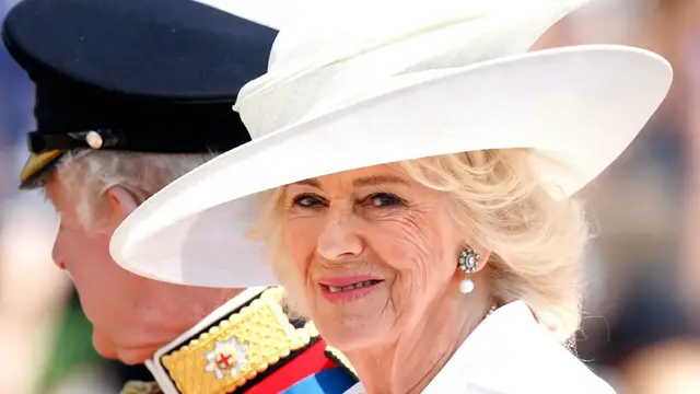 'Video thumbnail for Royal Drama, Stunning Looks, & OMG Moments From Trooping The Colour 2025'