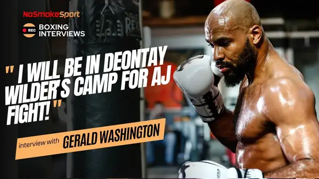 'Video thumbnail for Gerald Washington Interview- "I Will Be In Deontay Wilder's Camp For Anthony Joshua Fight!"'