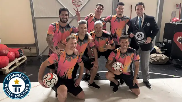 'Video thumbnail for Dreamteam Freestylers set new Guinness World Records title'