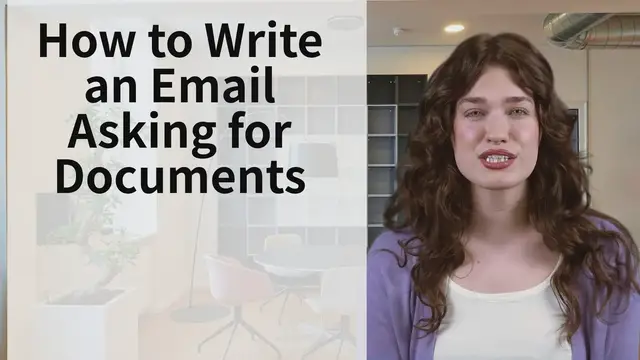 'Video thumbnail for How to Write an Email Asking for Documents'