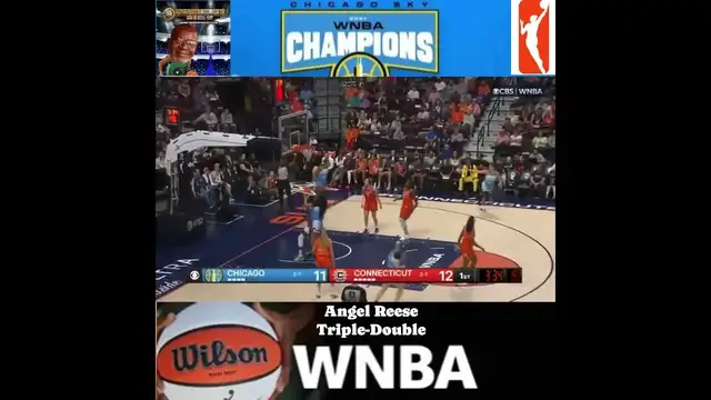 'Video thumbnail for Angel Reese Drops TRIPLE-DOUBLE HIGHLIGHTS as Sky Upset the Sun!'