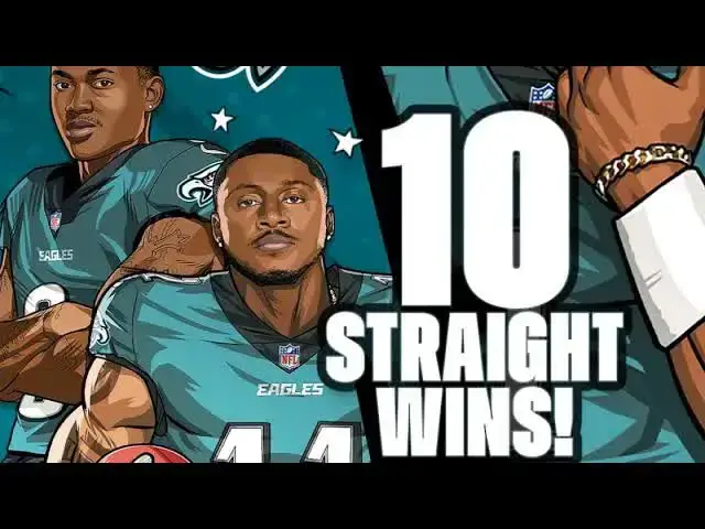 'Video thumbnail for lord brunson: eagles extend winning streak, jalen hurts shines vs steelers'